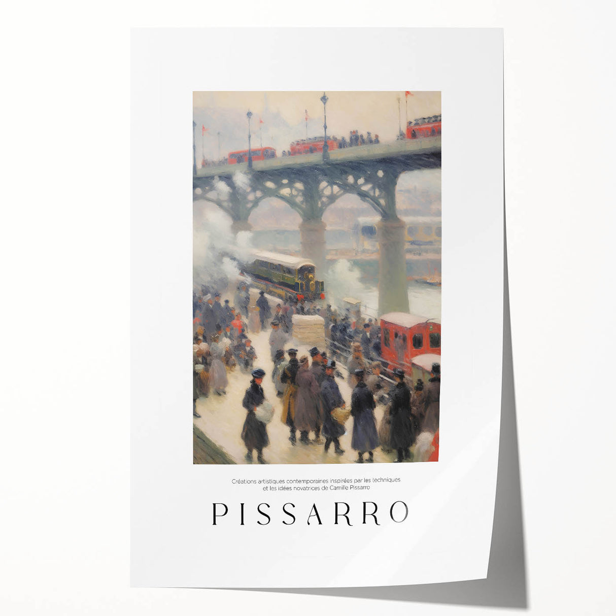 Extra large rolled canvas print featuring vibrant floral art in pastel shades, ideal for dining room or bathroom wall decor.