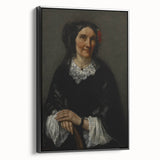 Realism Art Prints - Portrait of a Woman by Gustave Courbet