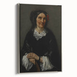 Realism Art Prints - Portrait of a Woman by Gustave Courbet