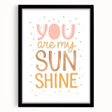 You Are My Sunshine Nursery Wall Art - Baby Room Decor