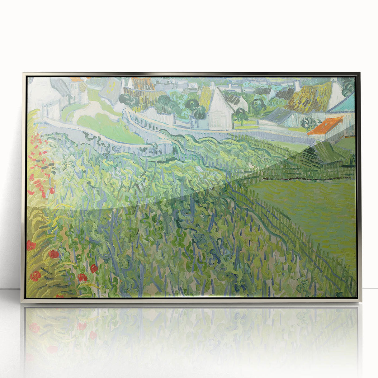 Impressionist Landscape - Vineyards at Auvers by Van Gogh Print
