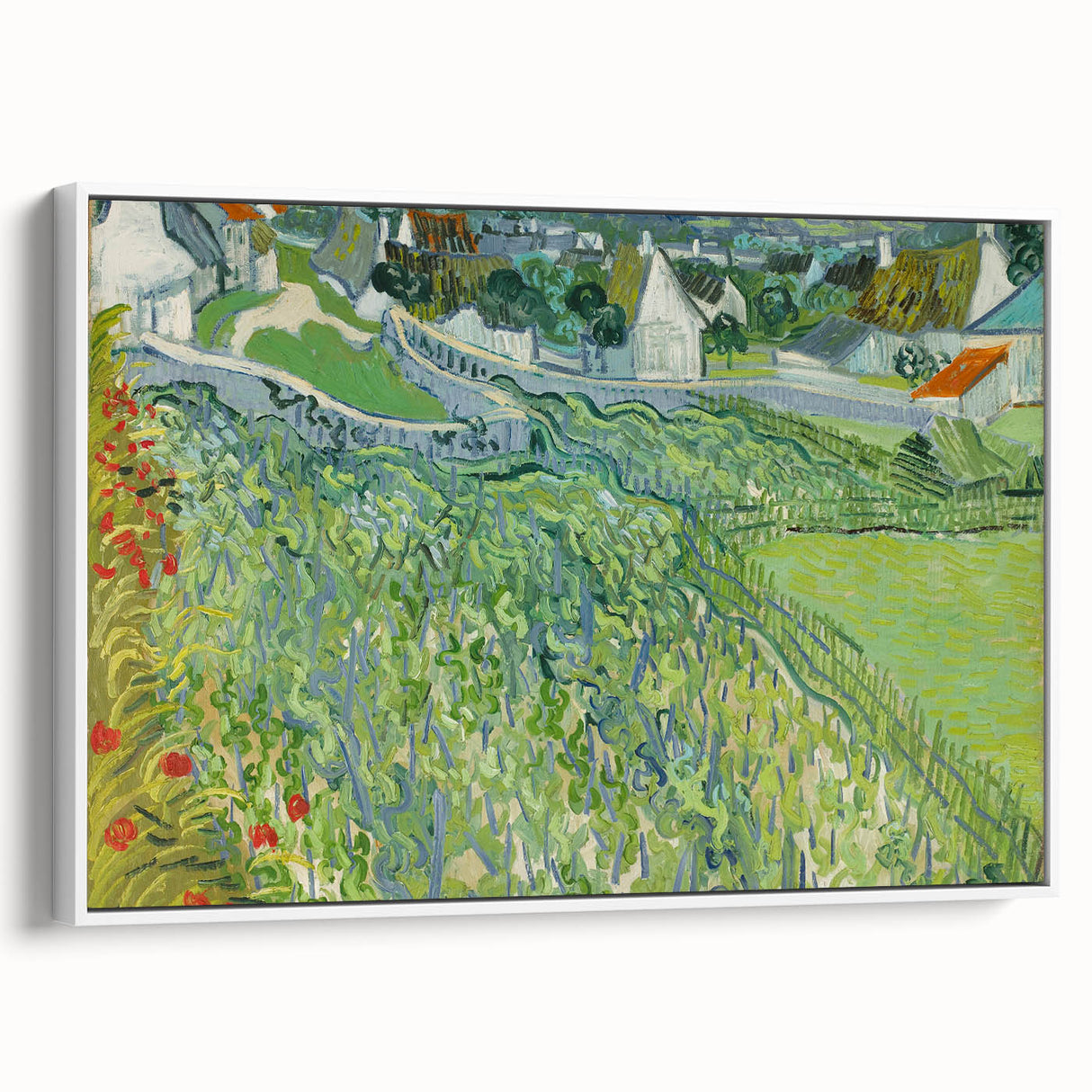 Impressionist Landscape - Vineyards at Auvers by Van Gogh Print