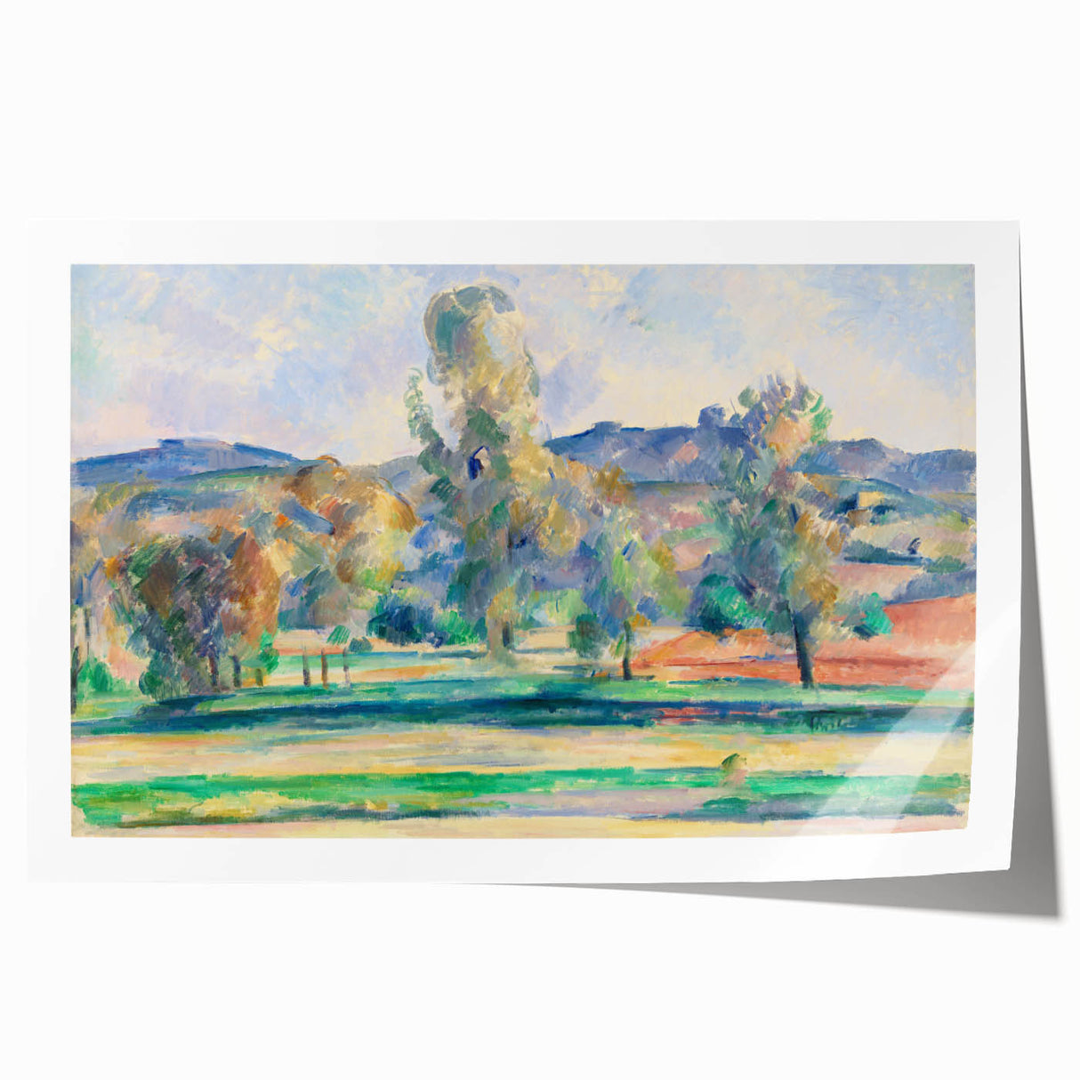 Modern Wall Art: Vibrant Autumn Landscape with Bold Brushstrokes