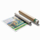 Modern Wall Art: Vibrant Autumn Landscape with Bold Brushstrokes