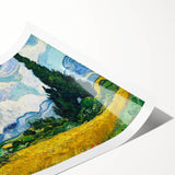 Impressionist Landscape - Wheat Field with Cypresses Van Gogh Art