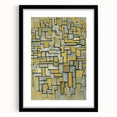 Modern Wall Art: Piet Mondrian's Composition in Brown and Gray
