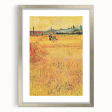 Impressionist Wheat Field Art - Inspired by Van Gogh's Arles Landscape