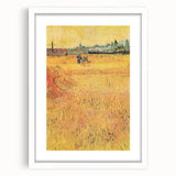Impressionist Wheat Field Art - Inspired by Van Gogh's Arles Landscape