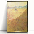 Impressionist Wheat Field Art - Inspired by Van Gogh's Arles Landscape