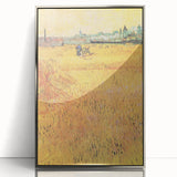 Impressionist Wheat Field Art - Inspired by Van Gogh's Arles Landscape