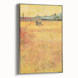 Impressionist Wheat Field Art - Inspired by Van Gogh's Arles Landscape
