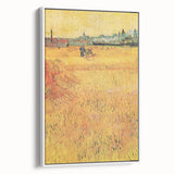 Impressionist Wheat Field Art - Inspired by Van Gogh's Arles Landscape