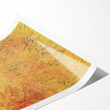 Impressionist Wheat Field Art - Inspired by Van Gogh's Arles Landscape