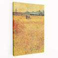 Impressionist Wheat Field Art - Inspired by Van Gogh's Arles Landscape