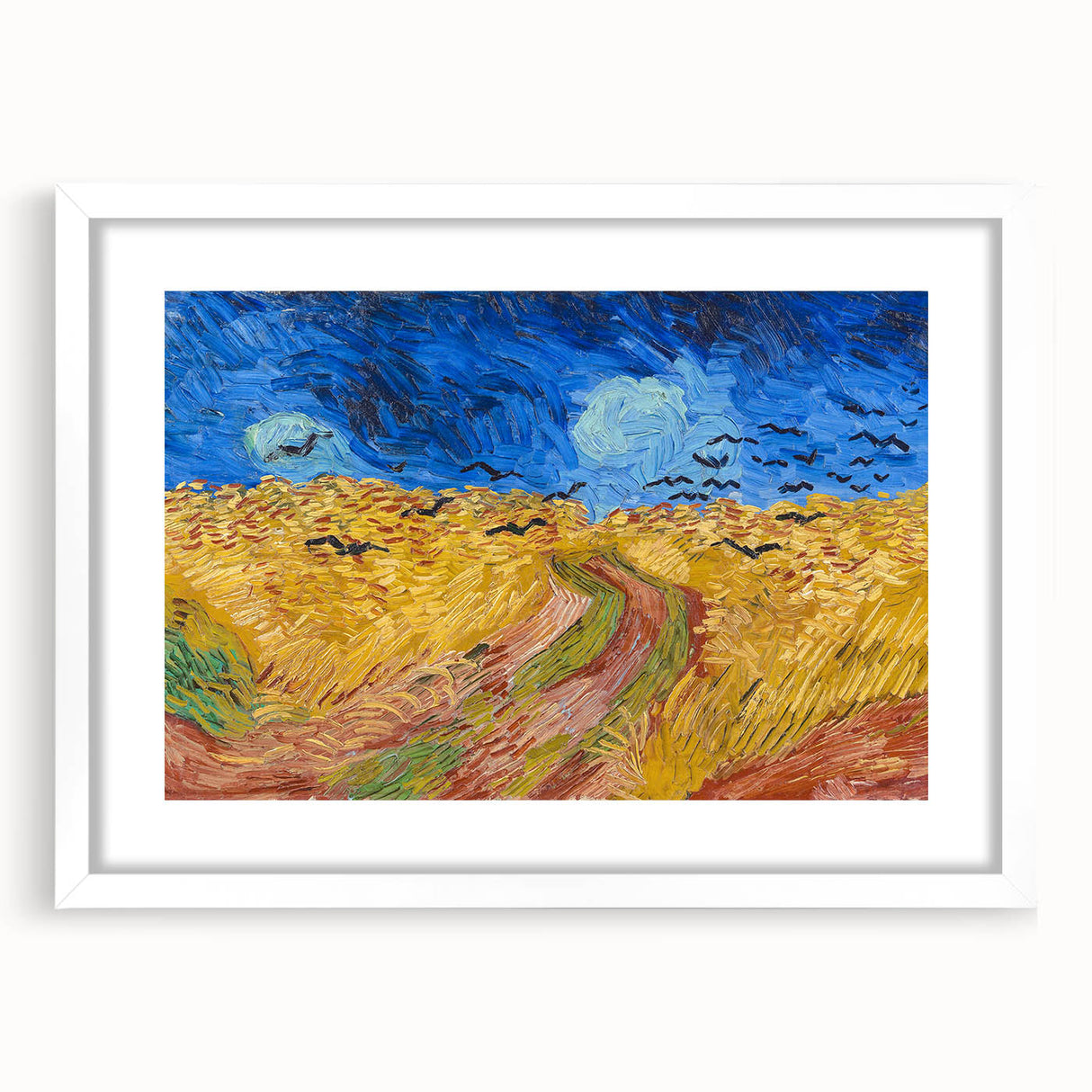 Impressionist Landscape - Wheatfield with Crows Van Gogh Print