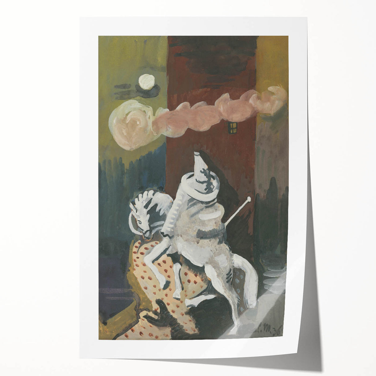 Modern Wall Art: At Night - Dreamlike Knight Composition