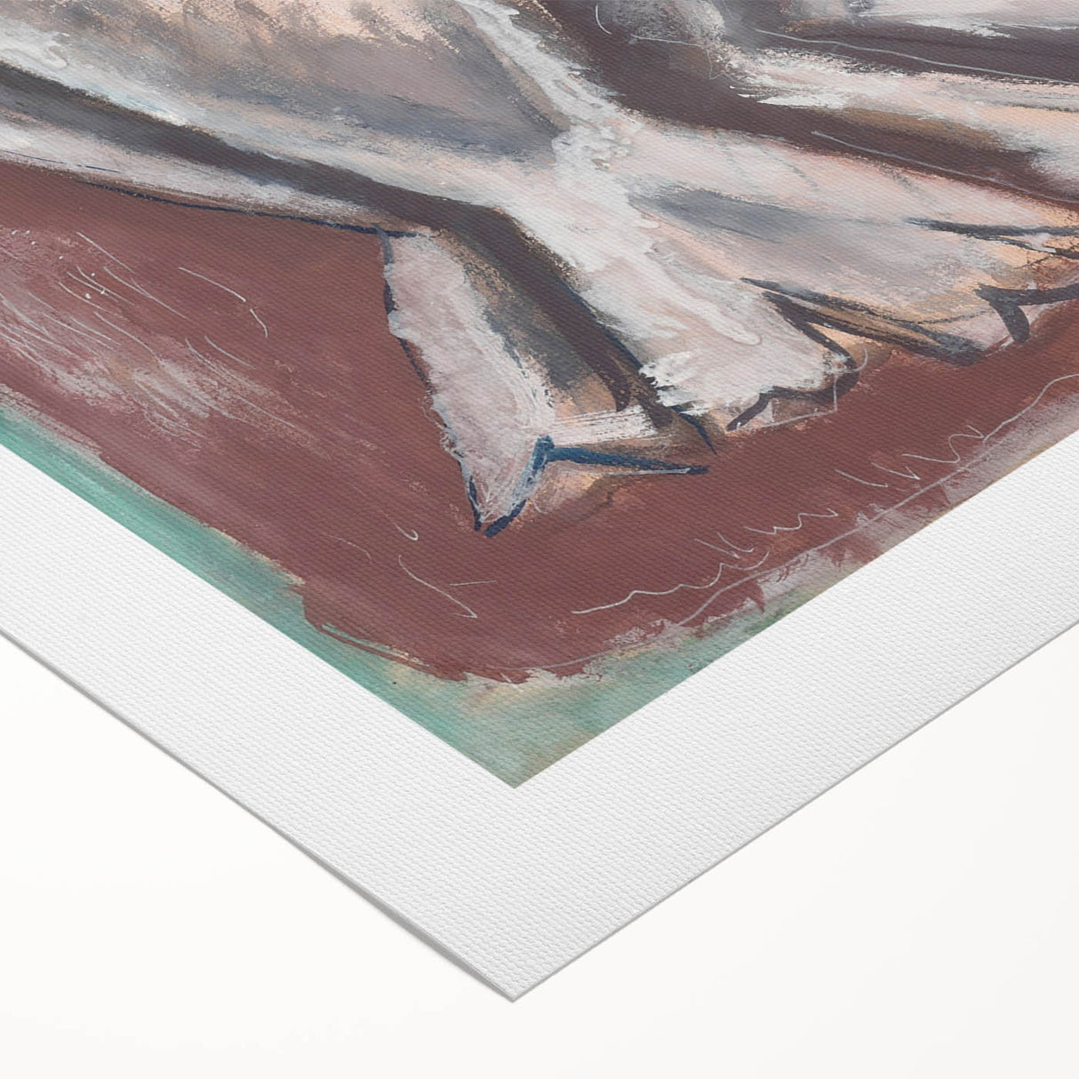 Modern Wall Art: Sea Ghosts - Expressive Maritime Composition