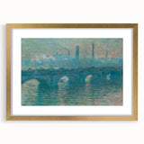 Claude Monet Prints - Waterloo Bridge Impressionist Wall Art