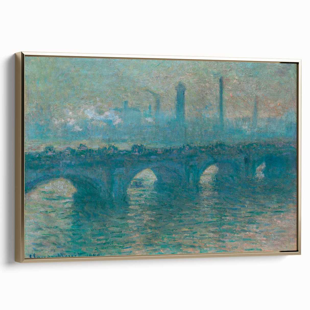 Claude Monet Prints - Waterloo Bridge Impressionist Wall Art