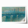 Claude Monet Prints - Waterloo Bridge Impressionist Wall Art
