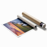 Vibrant rolled print of a stunning cliff landscape, showcasing dramatic rock formations and vivid colors, perfect for enhancing home decor with nature-inspired art.