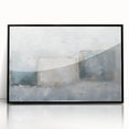 Abstract geometric framed acrylic artwork in black with sharp lines and vibrant colors, showcasing a modern design ideal for contemporary decor.