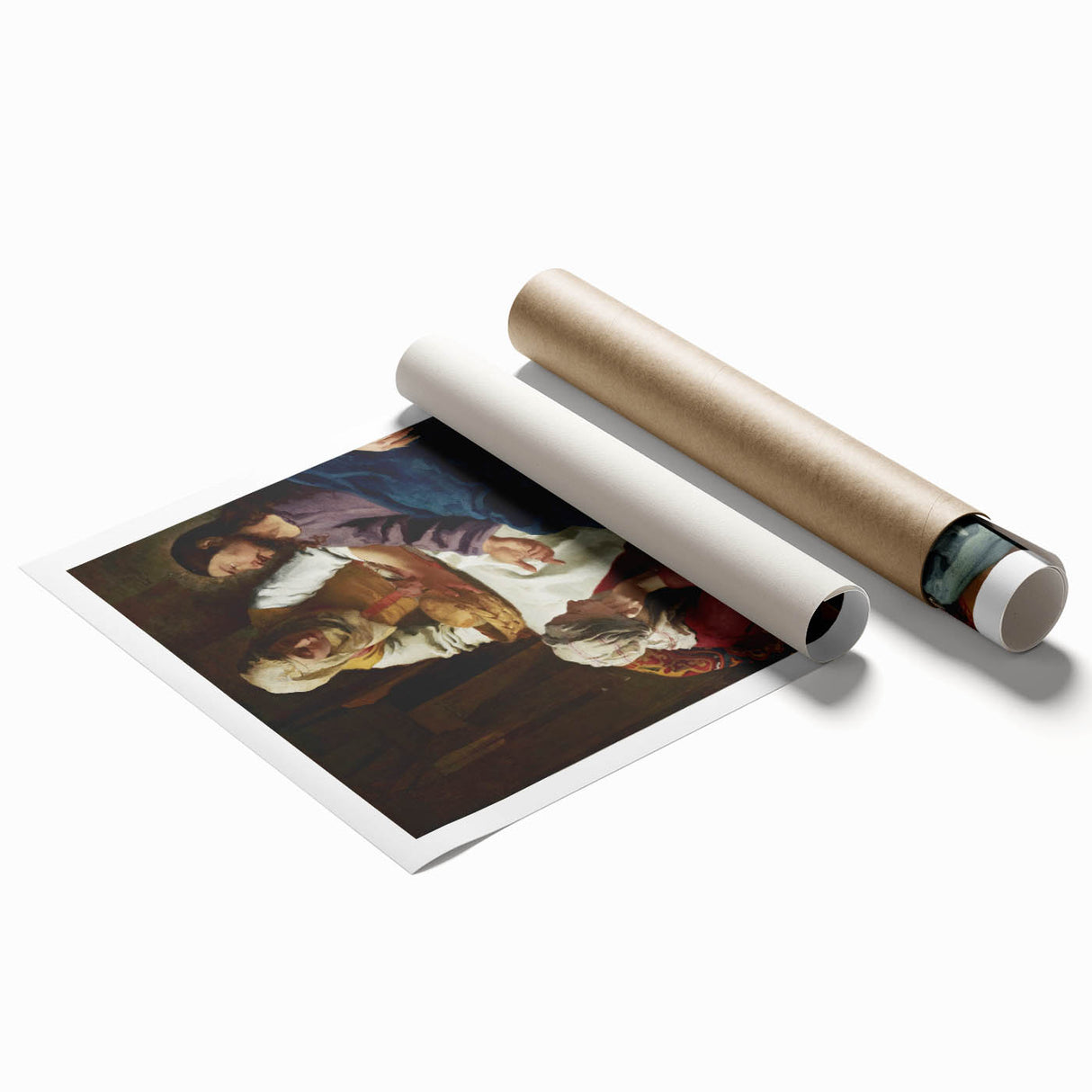 Historical Baroque Art Print - Timeless Classic Scene Wall Décor