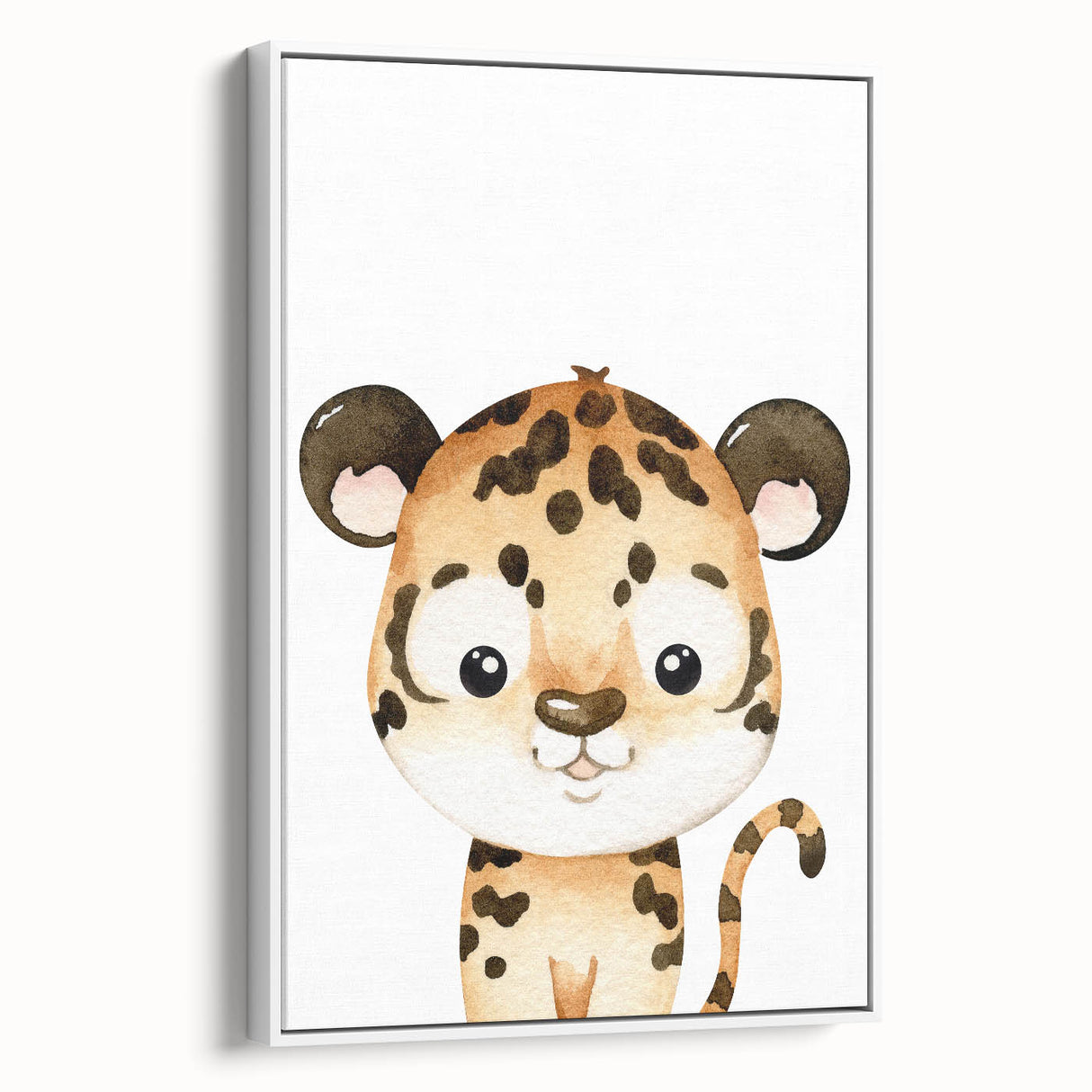 Adorable Leopard Kids Room Wall Art - Nursery Wall Art Print