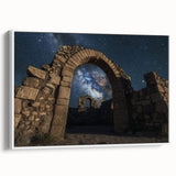 Framed canvas artwork depicting a serene landscape of canyons in earthy tones, showcasing intricate details and textures, perfect for home decor enhancements.