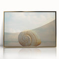 Large art print of a close-up natural element in gold tones, framed acrylic, mid-century modernist style.