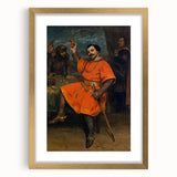 Realism Art Prints - Portrait of Louis Guéymard by Gustave Courbet