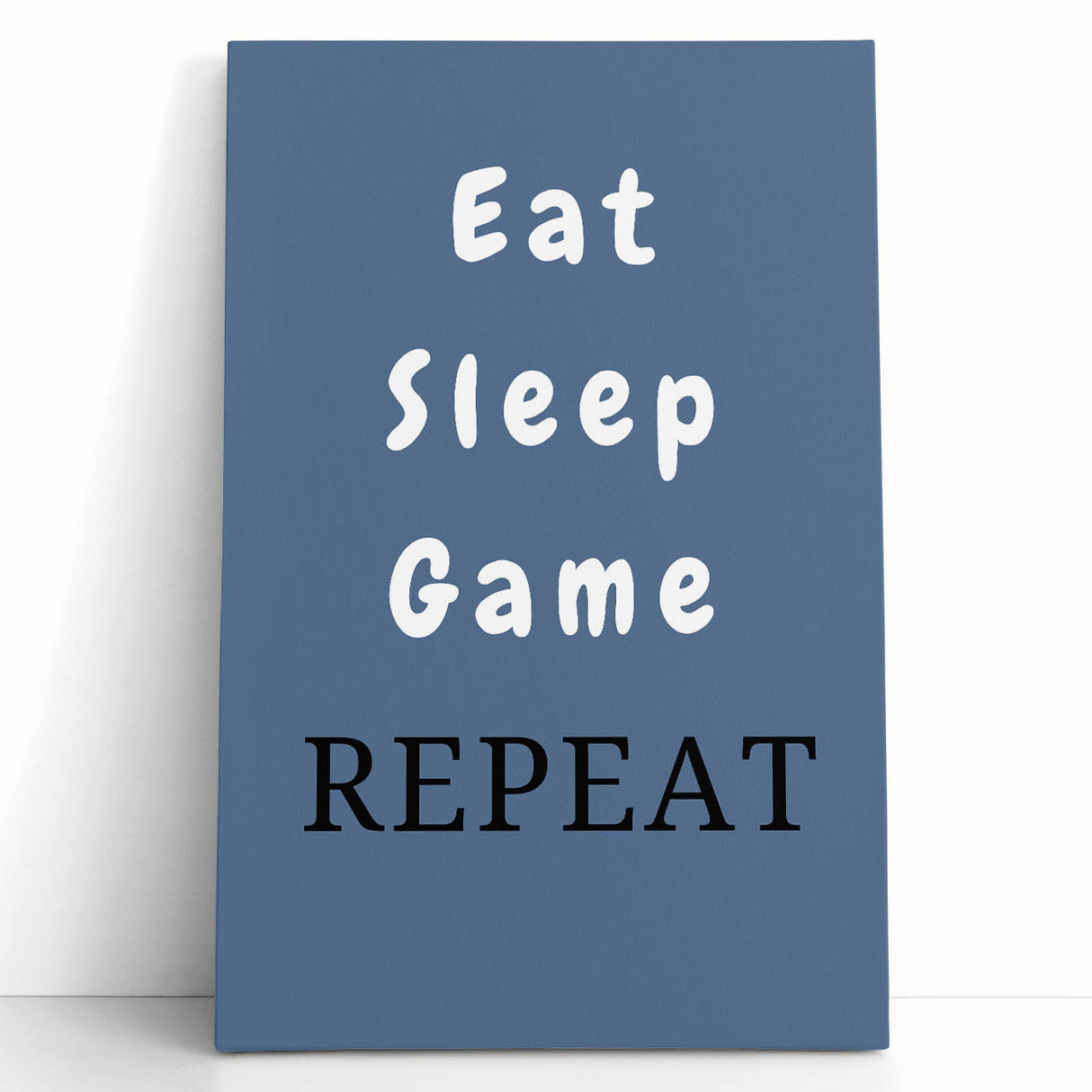 Eat Sleep Game Repeat – Gamer Wall Art for Boys Room