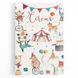 Whimsical Circus Nursery Wall Art - Baby Room Decor Print