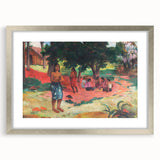 French Impressionist Art - Whispered Words by Paul Gauguin Print