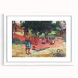 French Impressionist Art - Whispered Words by Paul Gauguin Print