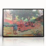 French Impressionist Art - Whispered Words by Paul Gauguin Print