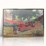 French Impressionist Art - Whispered Words by Paul Gauguin Print