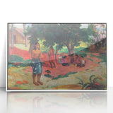 French Impressionist Art - Whispered Words by Paul Gauguin Print