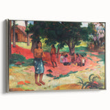 French Impressionist Art - Whispered Words by Paul Gauguin Print