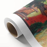 French Impressionist Art - Whispered Words by Paul Gauguin Print