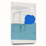 Modern Wall Art: Landscape with a Chair - Abstract Minimalism