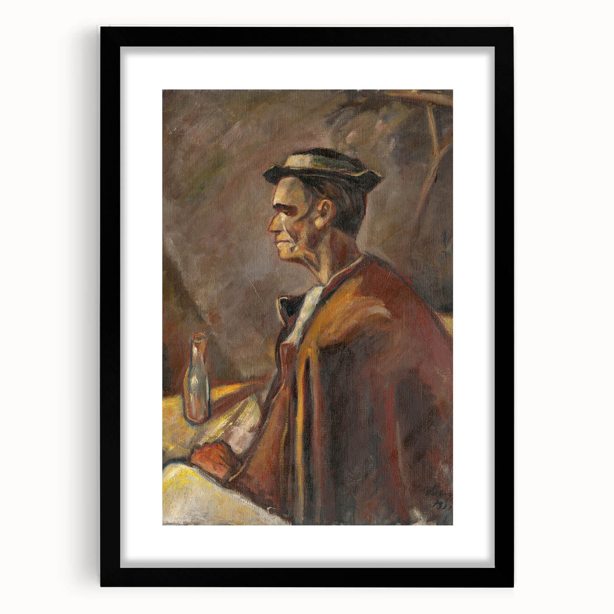 Modern Wall Art: Drinking Spirits - Reflective Portrait