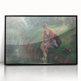 Impressionist Prints - Woman Bathing by Camille Pissarro Art