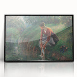 Impressionist Prints - Woman Bathing by Camille Pissarro Art