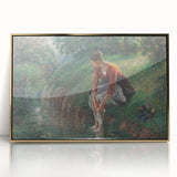 Impressionist Prints - Woman Bathing by Camille Pissarro Art