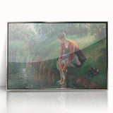 Impressionist Prints - Woman Bathing by Camille Pissarro Art