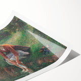 Impressionist Prints - Woman Bathing by Camille Pissarro Art