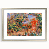 Renoir Prints - Woman in Red in Landscape Impressionist Wall Art
