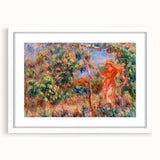 Renoir Prints - Woman in Red in Landscape Impressionist Wall Art