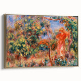 Renoir Prints - Woman in Red in Landscape Impressionist Wall Art